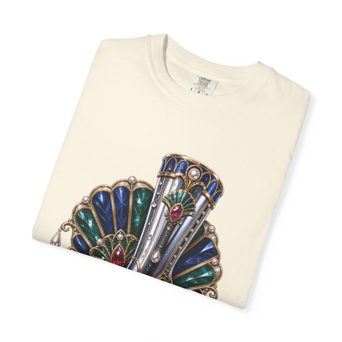Neo Deco Rainboot Opera Brooch T-Shirt Graphic