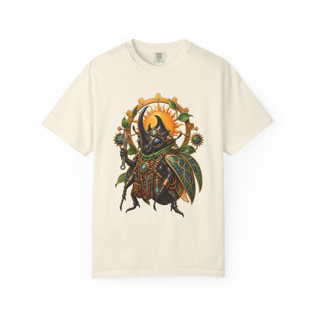 Solarpunk Beetle Mechanic Graphic Tee