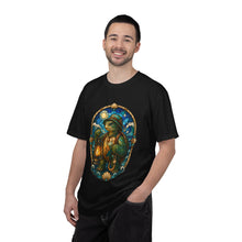 Stained Glass Fishing Lantern Turtle T-Shirt Graphic
