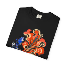 Chrome Moka Hibiscus Retro Floral Graphic Tee