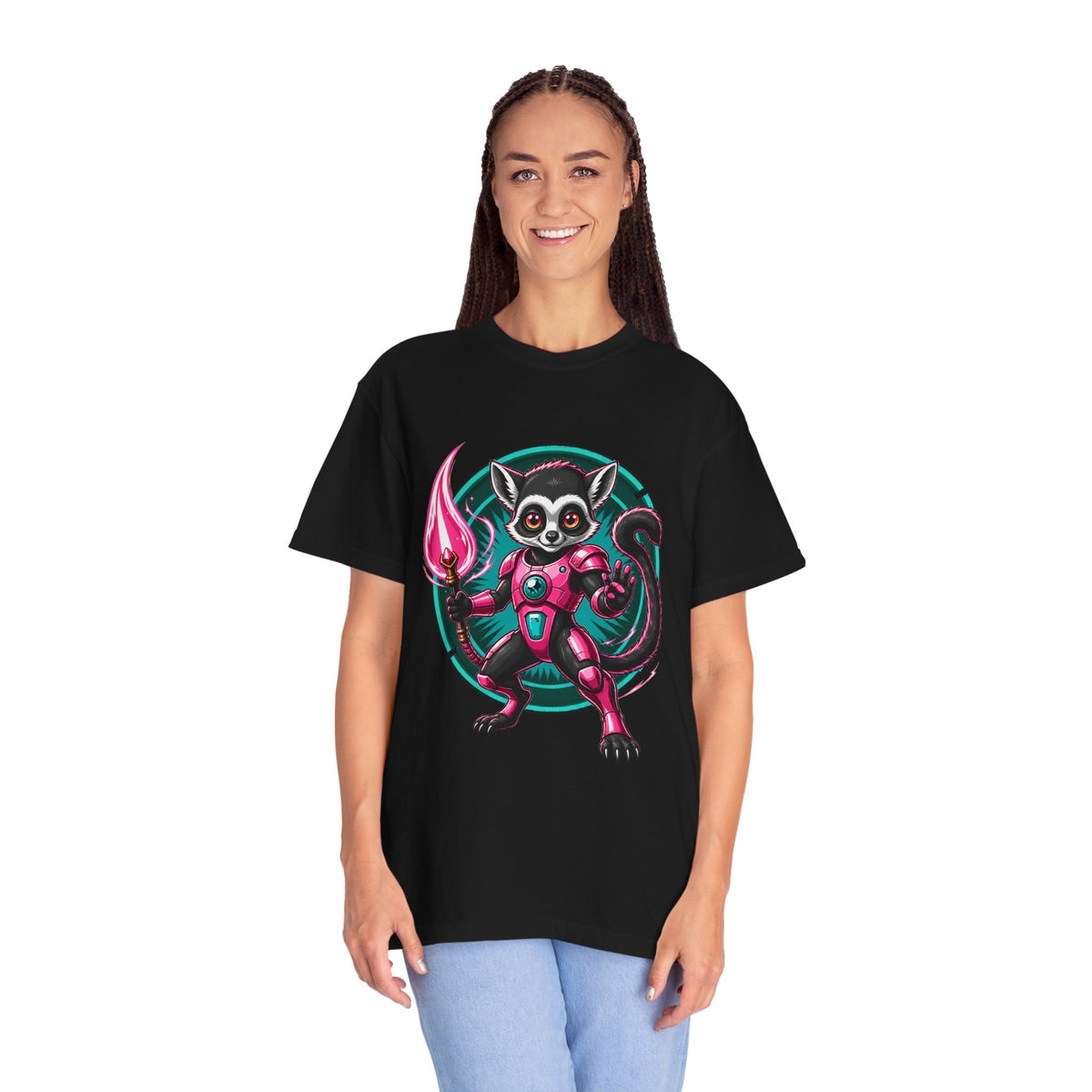 Cyber Lemur Spellcaster T-Shirt Graphic
