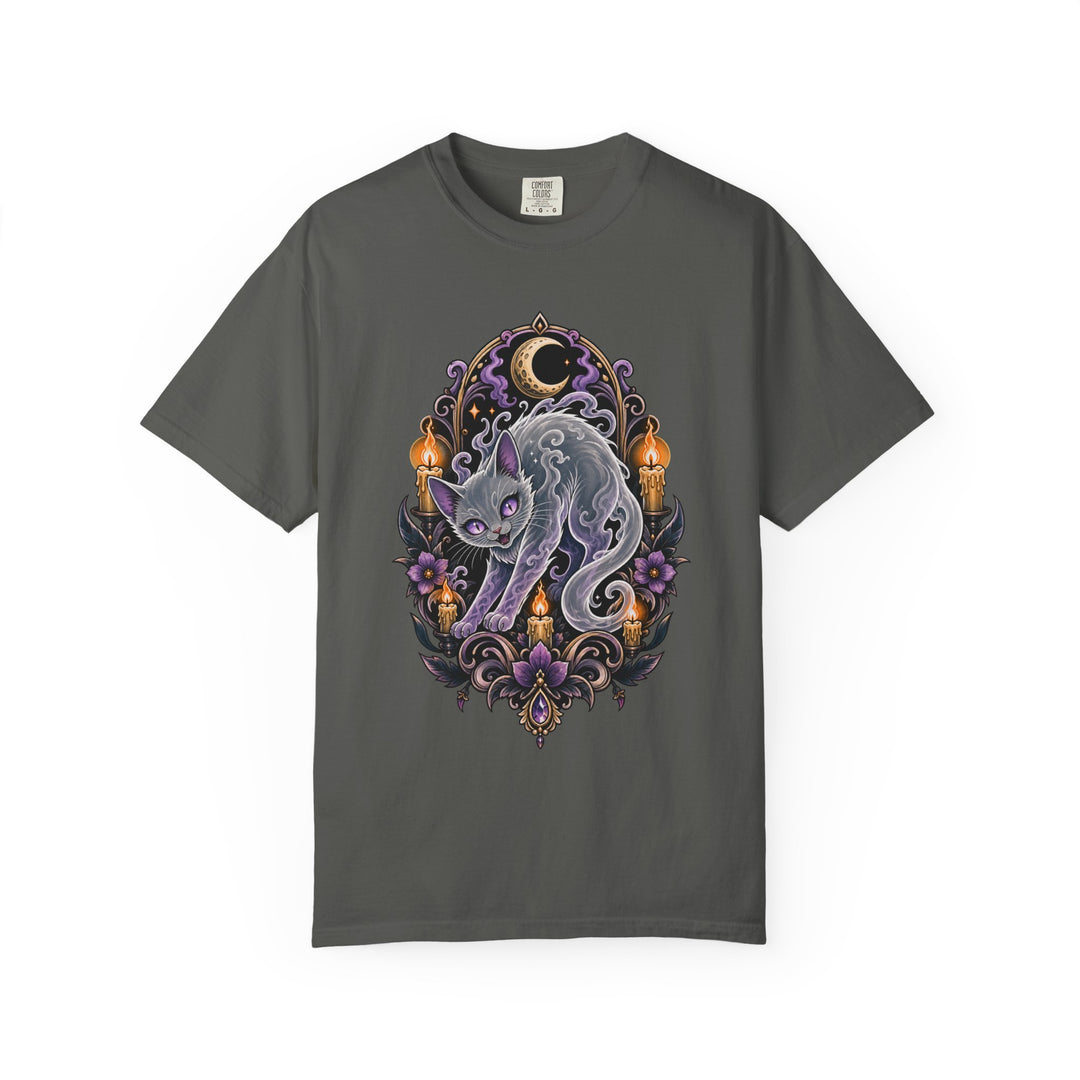 Ghost Cat Tattoo Flash T-Shirt Graphic