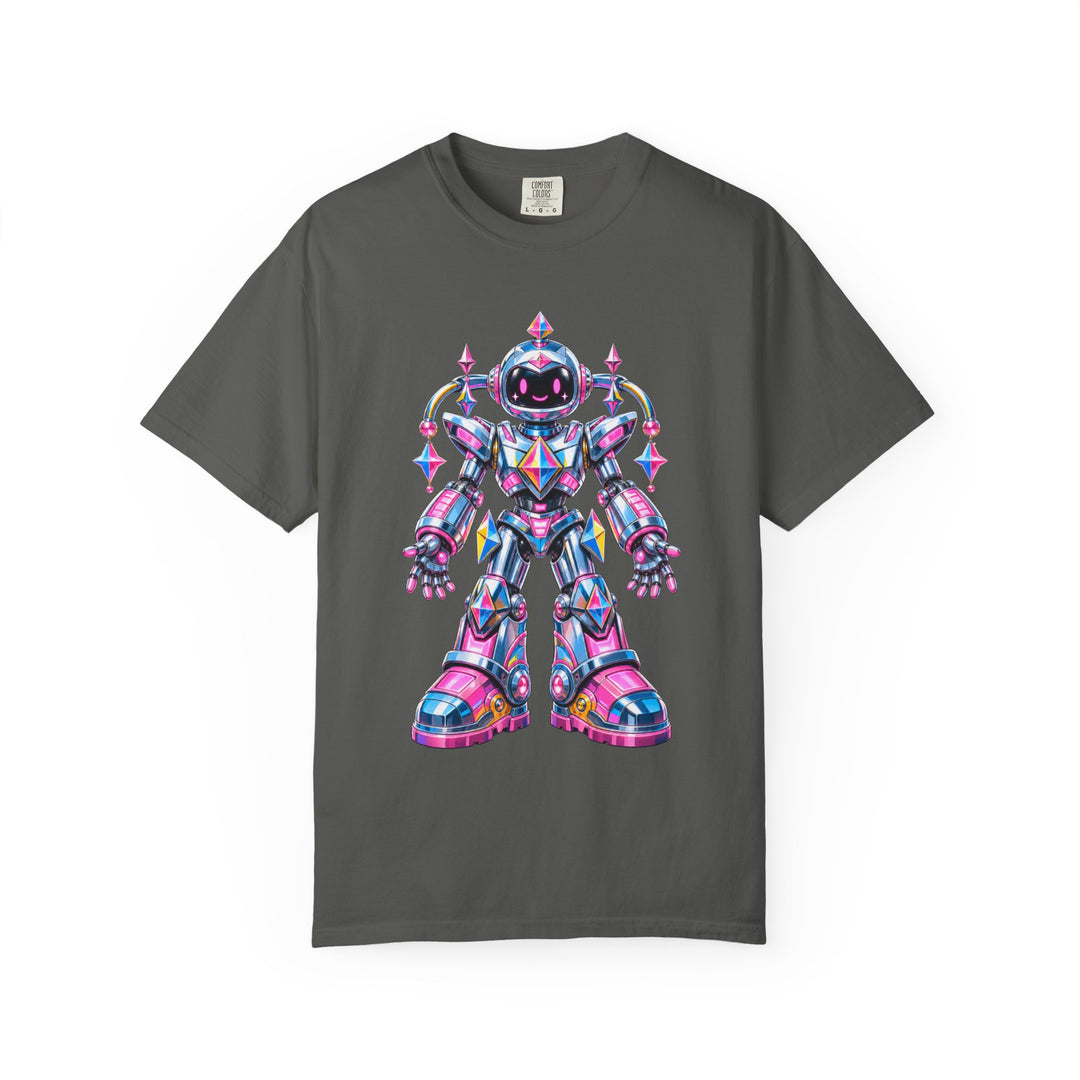 Bubblegum Chrome Robot Graphic Tee