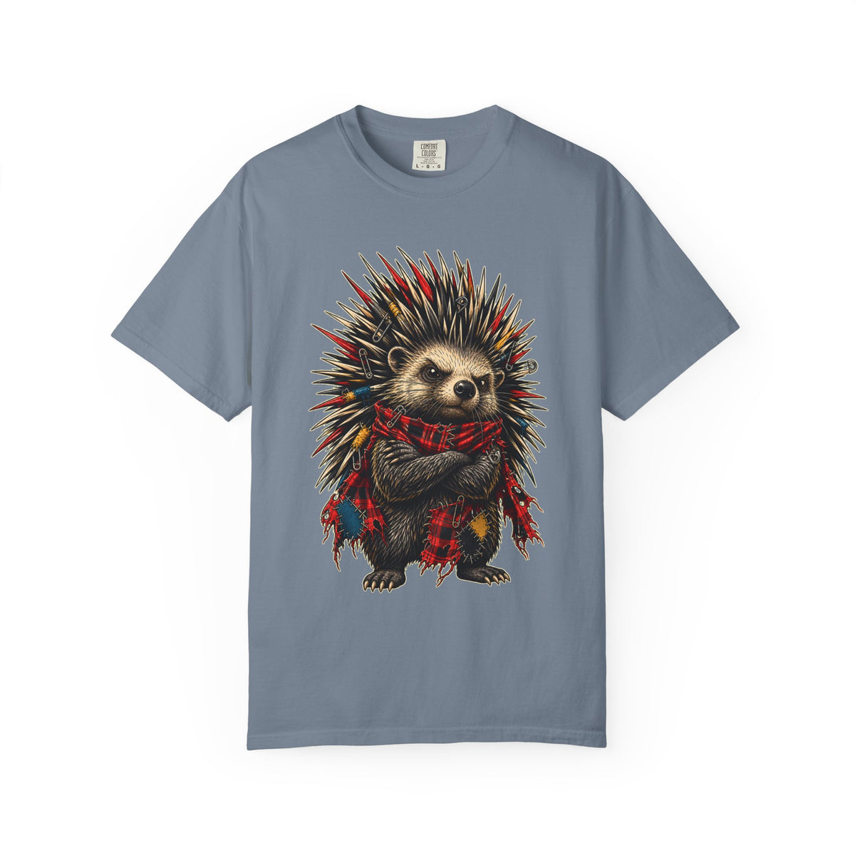 Punk Plaid Porcupine Graphic Tee