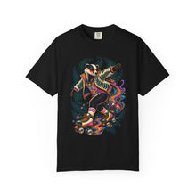 Psychedelic Fern Roller Rink Badger T-Shirt Graphic