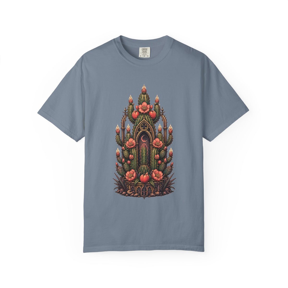 Gothic Peach Cactus Shrine Graphic Tee