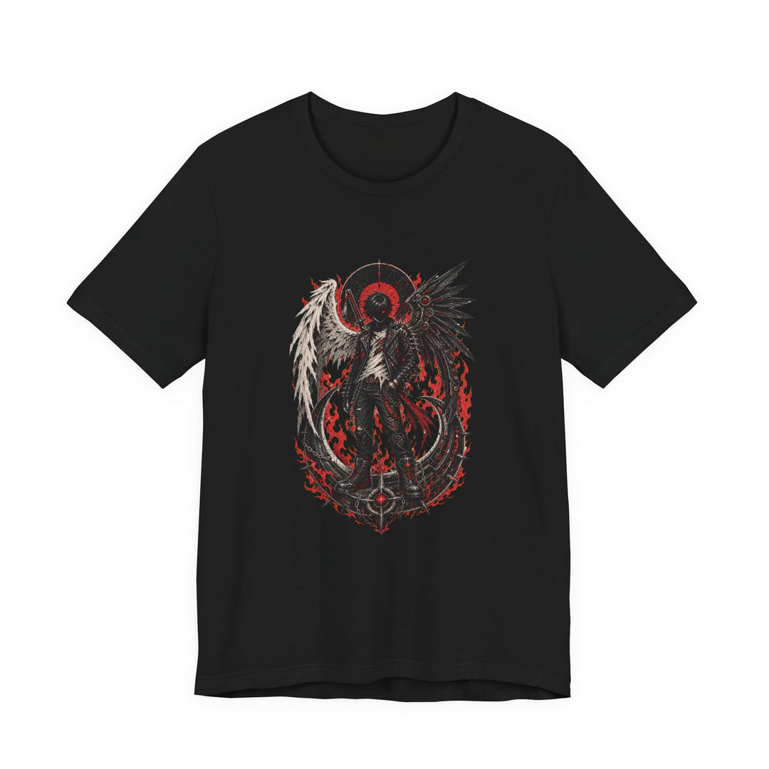 Fallen Angel Biker T-Shirt Graphic