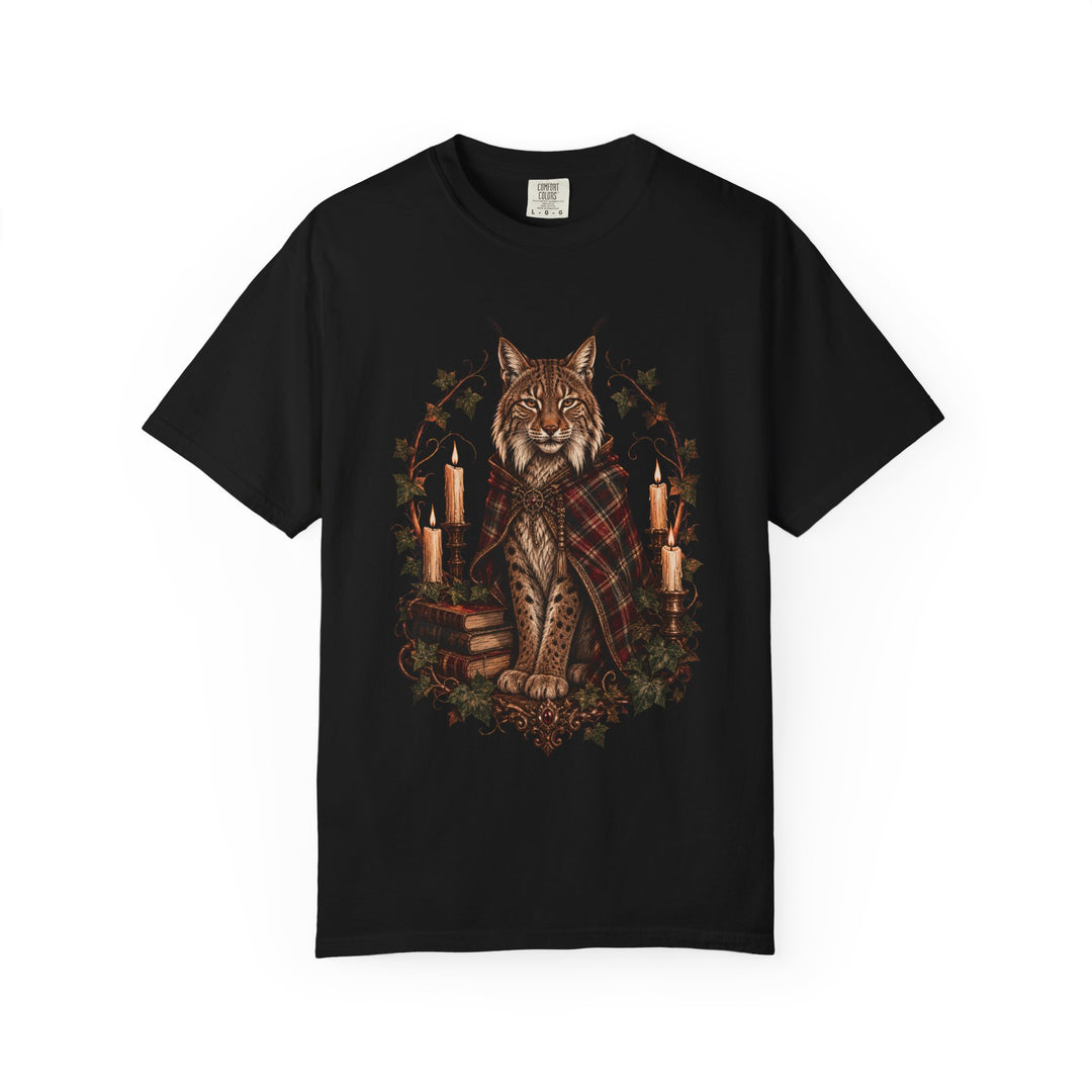Plaid Library Lynx Sentinel T-Shirt Graphic