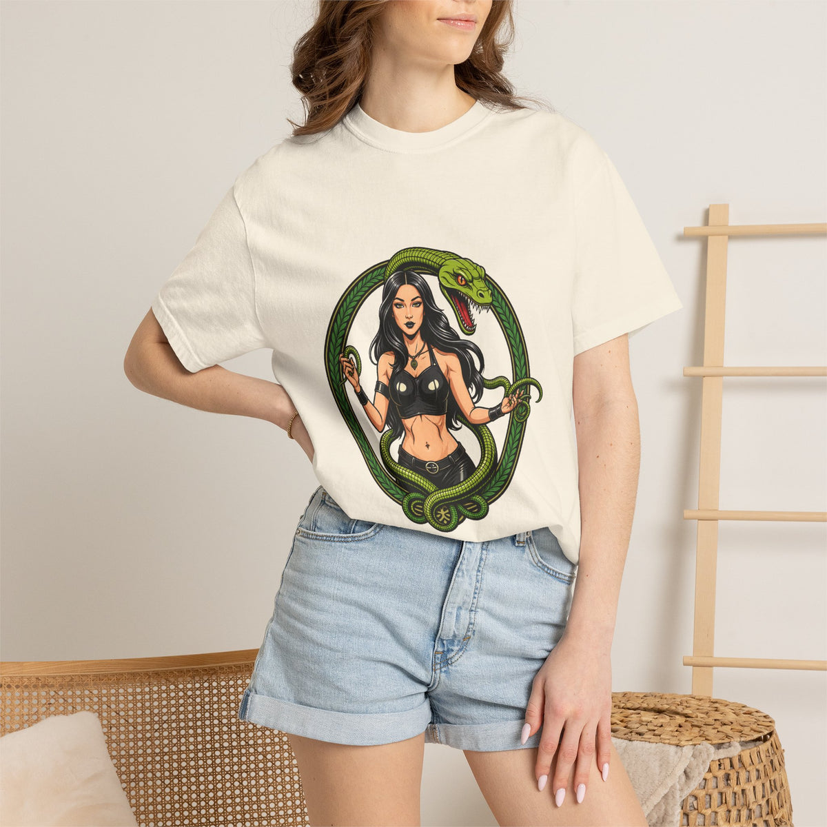 Serpent Ring Portrait T-Shirt Graphic