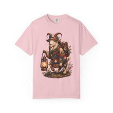 Quilted Highland Picnic Lantern Goat T-Shirt Graphic