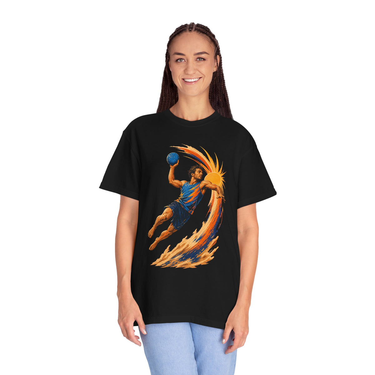 Beach Handball Dive Risograph Graphic Tee