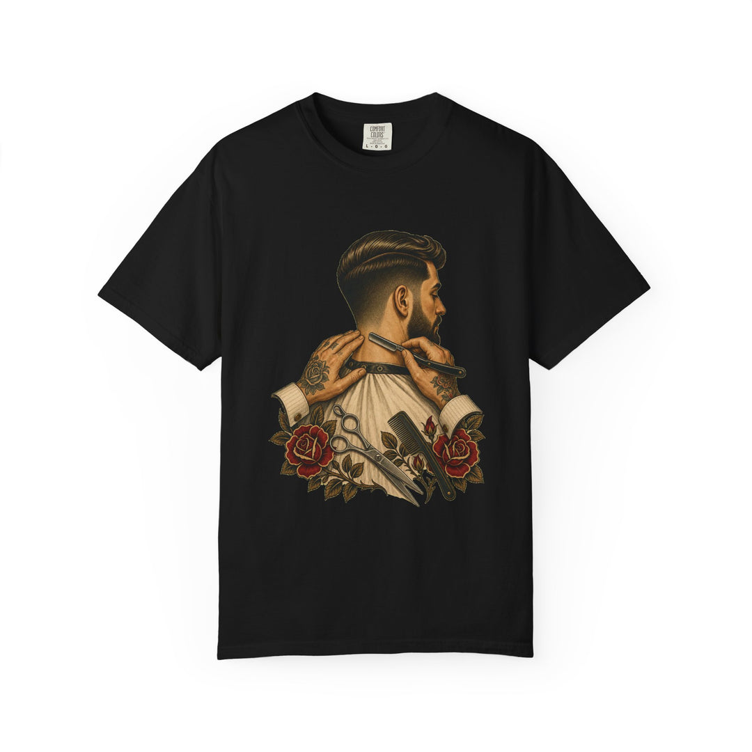 Straight Razor Barber Traditional Flash Graphic Tee