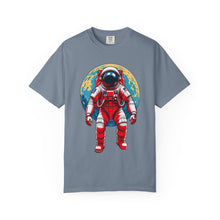 Retro Red Astronaut Planet T-Shirt Graphic