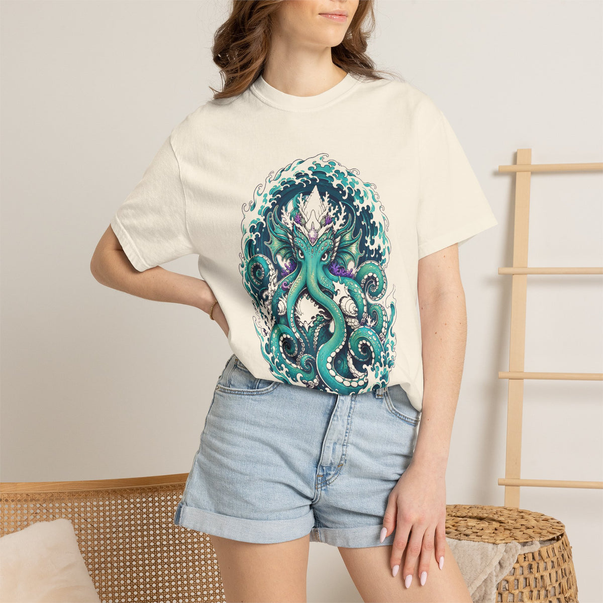 Surfcore Tide Kraken Screenprint T-Shirt Graphic
