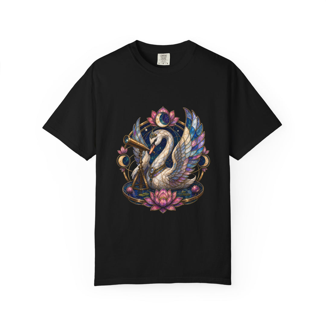 Lotus Glass Swan Astronomer Graphic Tee