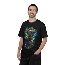 Woodcut Aurora Moose Lighthouse Graphic Tee
