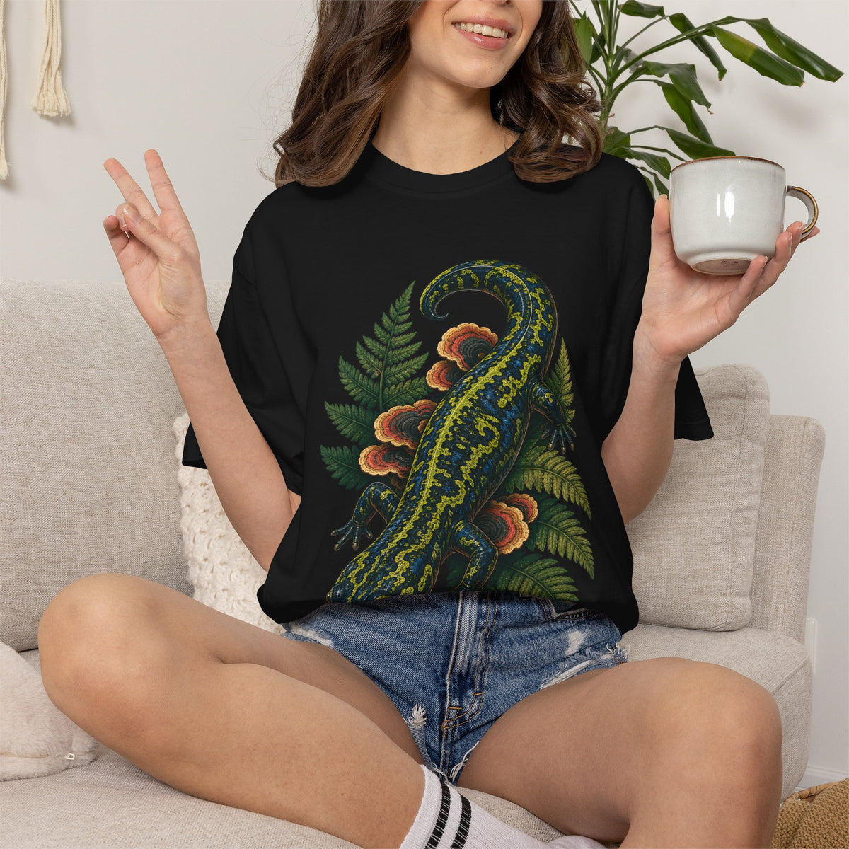 Forest Magic Giant Salamander Graphic Tee