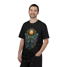 Stained Glass Pickleball Moth T-Shirt Graphic
