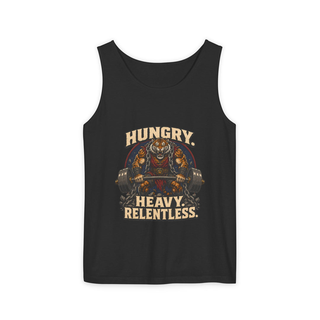 Hungry Heavy Relentless Tiger Workout Tank