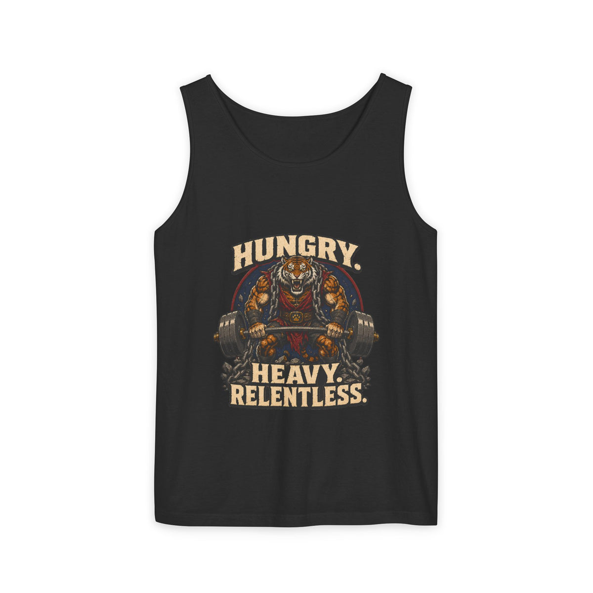 Hungry Heavy Relentless Tiger Workout Tank
