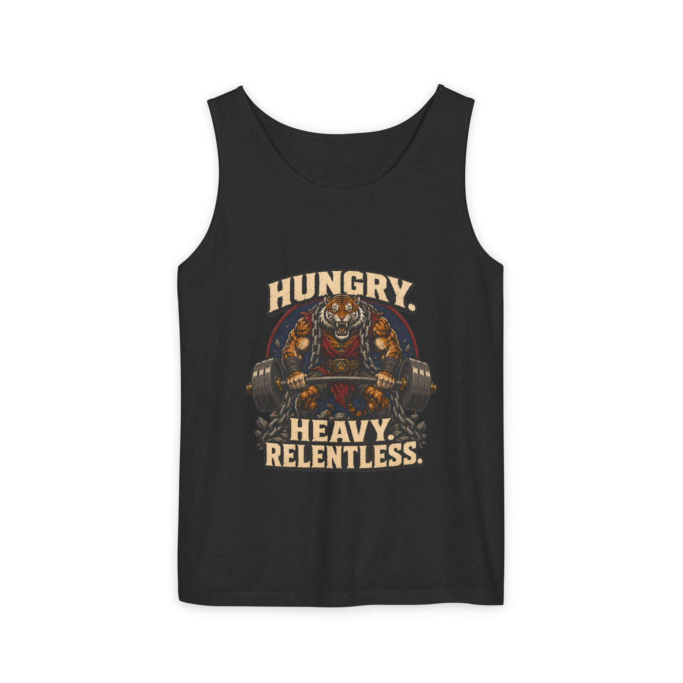 Hungry Heavy Relentless Tiger Workout Tank