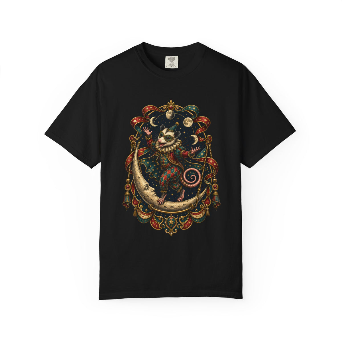 Carnival Moon Opossum Acrobat T-Shirt Graphic