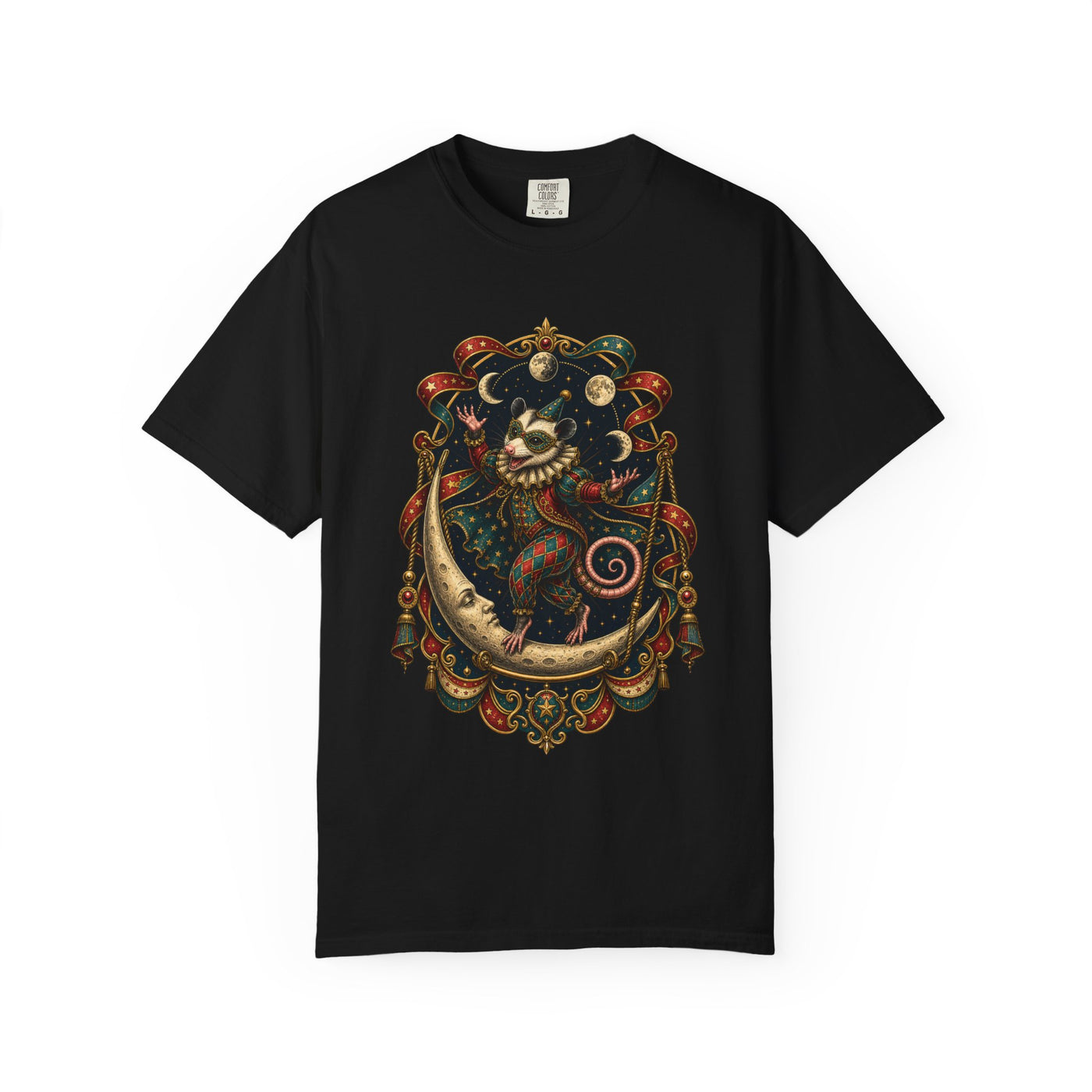 Carnival Moon Opossum Acrobat T-Shirt Graphic