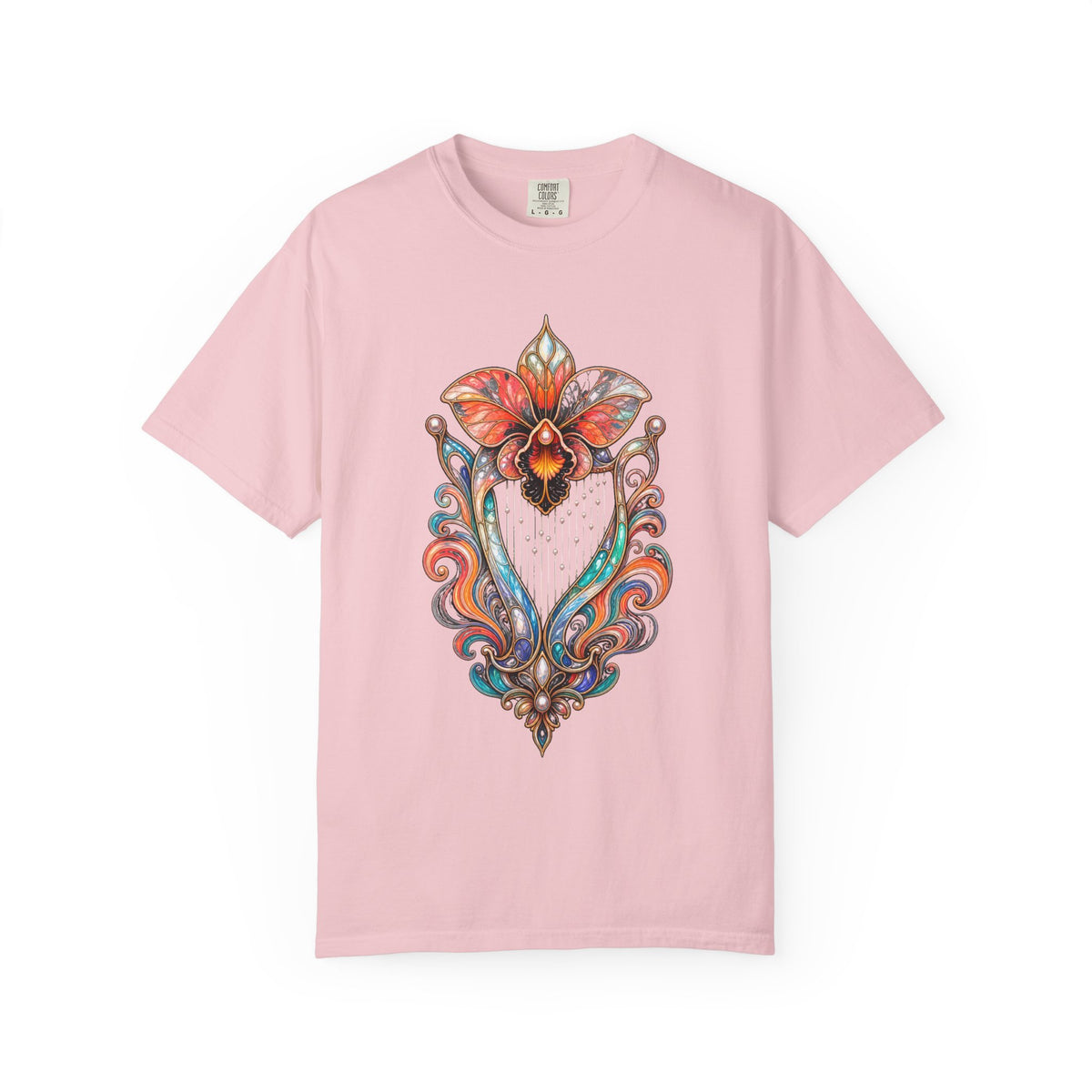 Psychedelic Glass Harp Orchid Graphic Tee