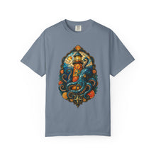 Stained Glass Citrus Lighthouse Octopus T-Shirt Graphic