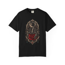 Blackwork Scorpion Rose T-Shirt Graphic