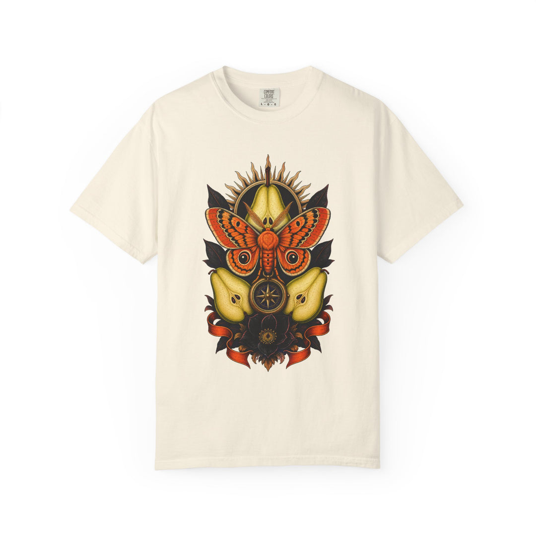 Tangerine Tiger Moth Compass Graphic Tee