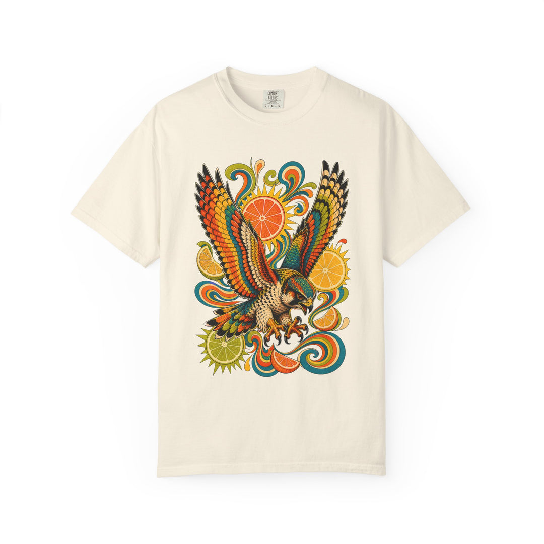 Psychedelic Citrus Falcon Graphic Tee
