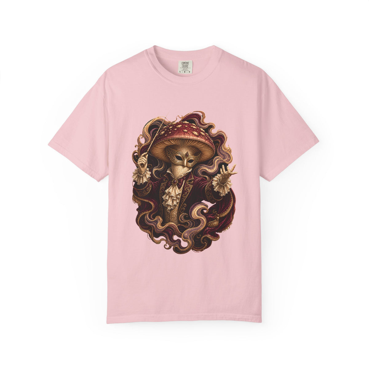 Opera Mask Mushroom Conductor T-Shirt Graphic