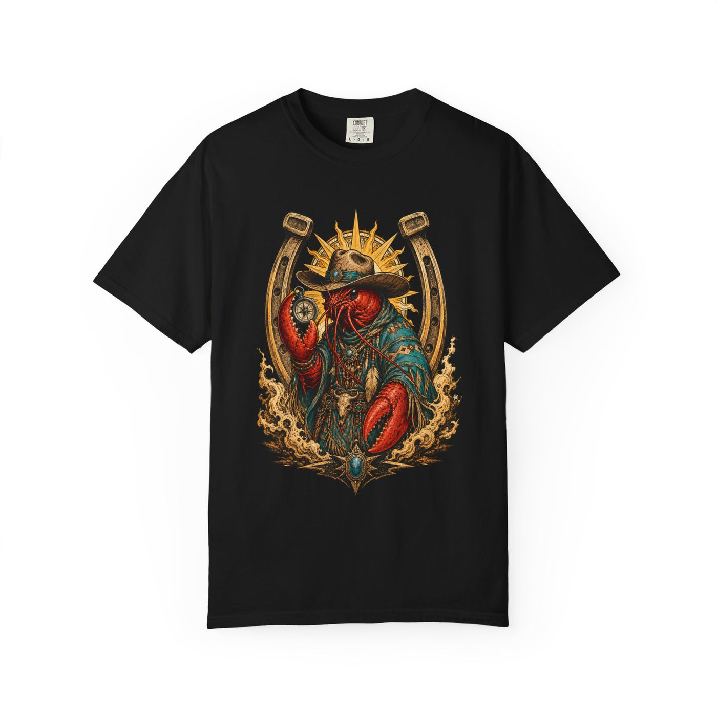 Tomato Lobster Cowboy Oracle T-Shirt Graphic