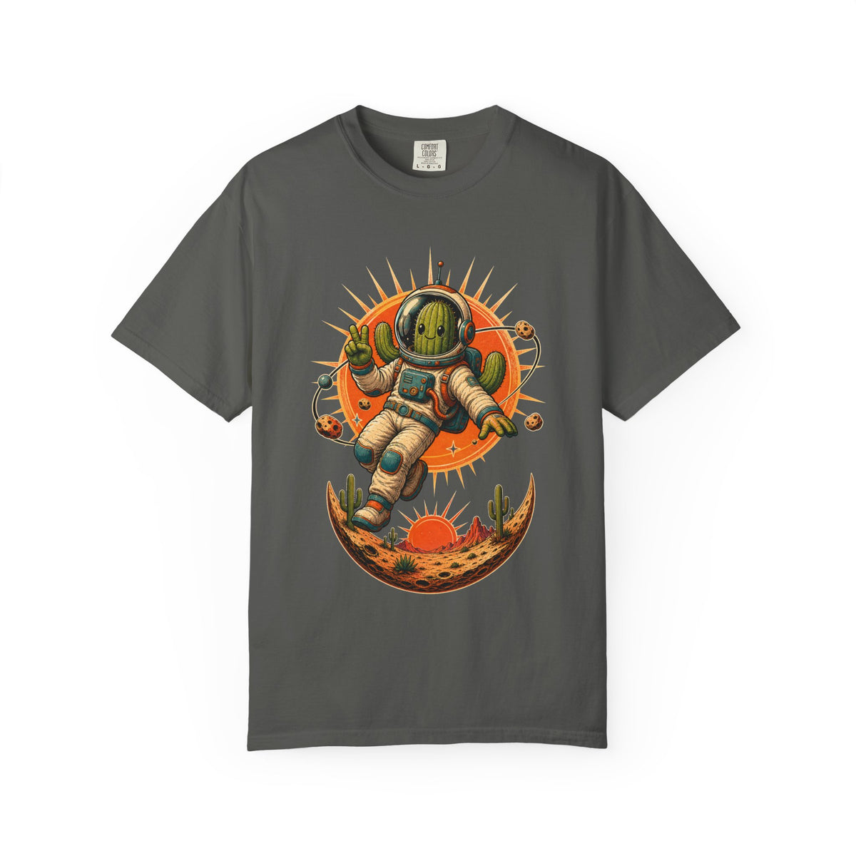 Retro-Future Cactus Astronaut Graphic Tee