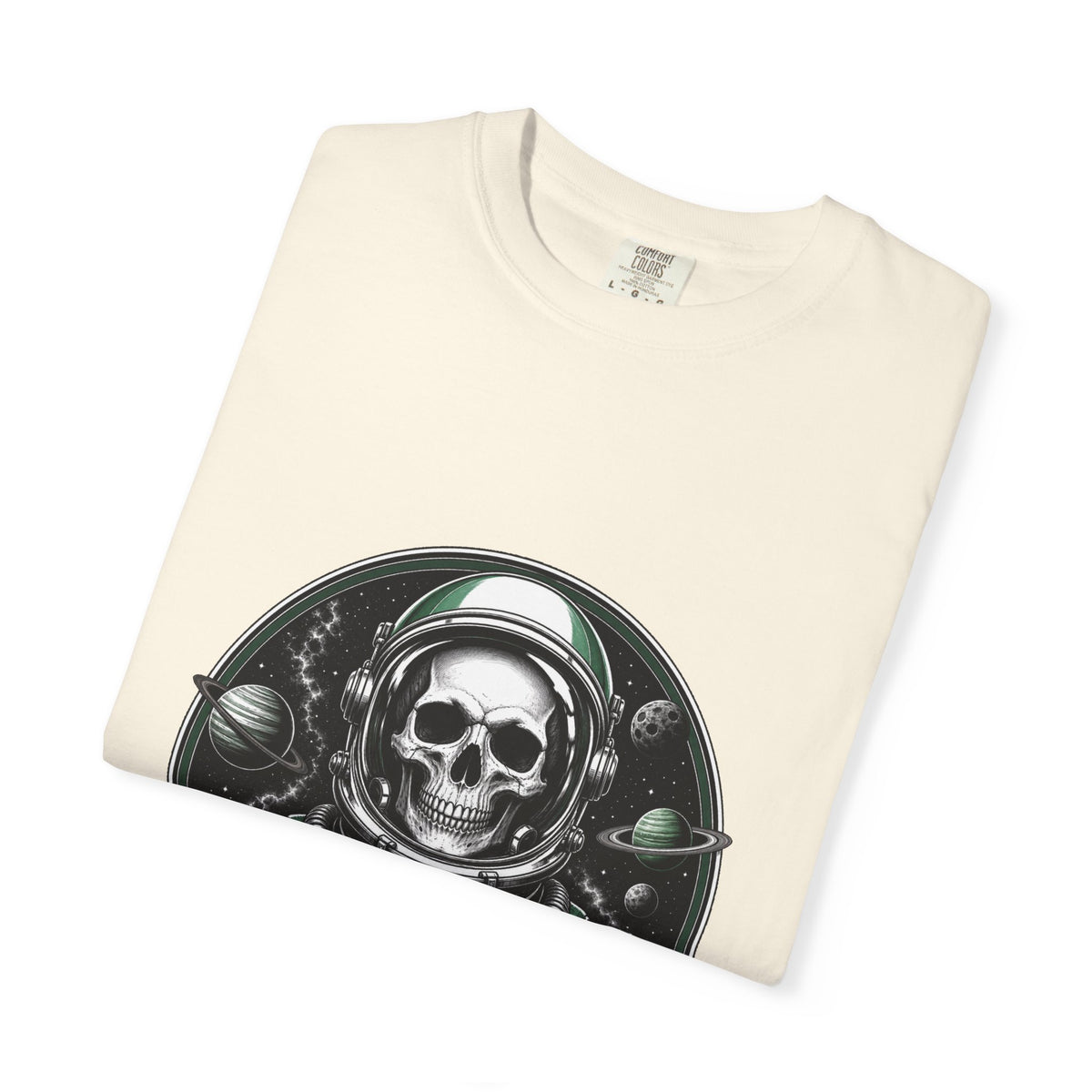Astronaut Skull Cosmic Badge T-Shirt Graphic