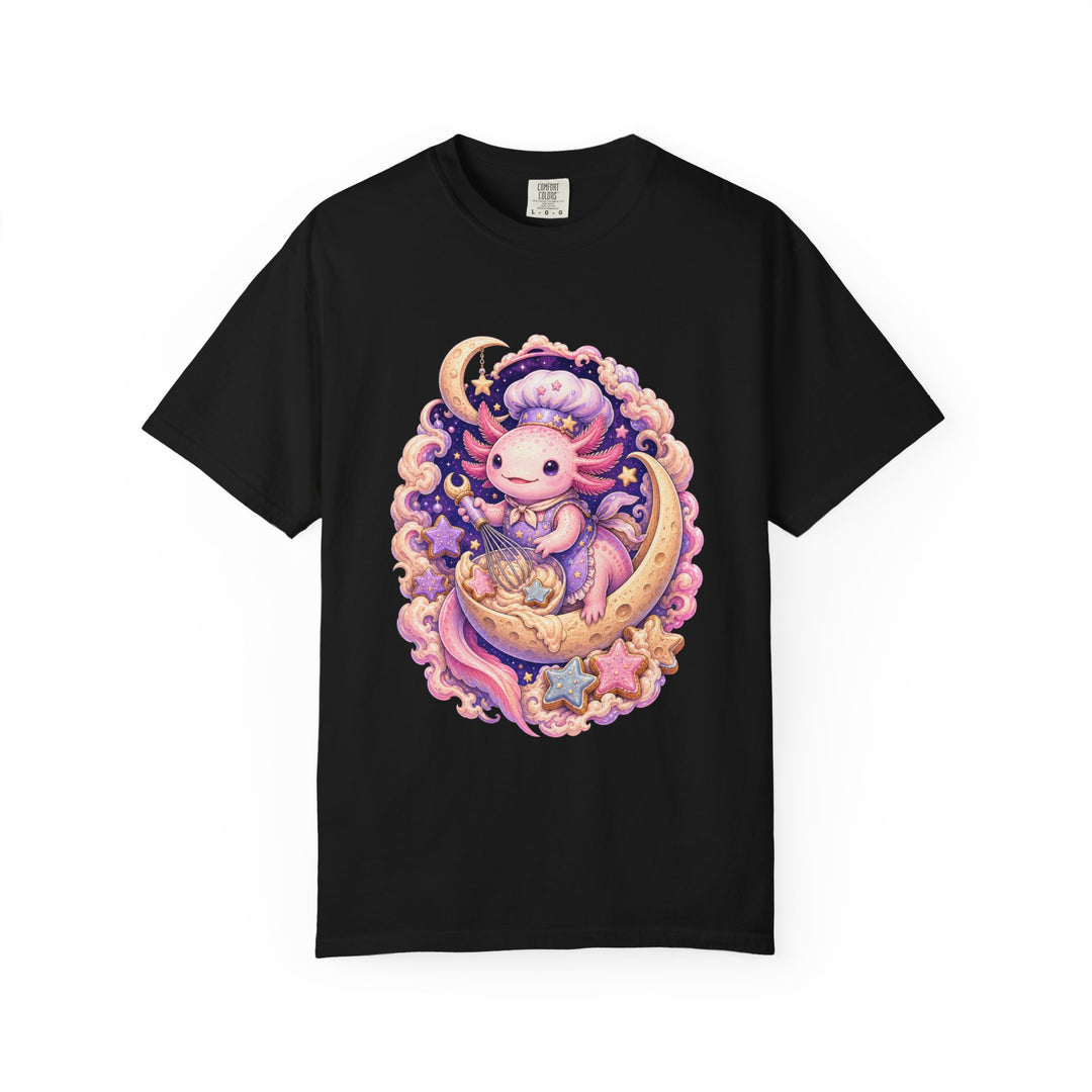 Pastel Axolotl Moon Baker T-Shirt Graphic