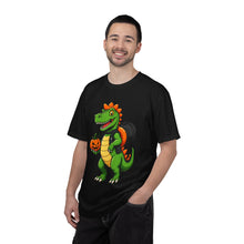 Halloween Dino Pumpkin Mascot T-Shirt Graphic
