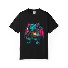 Teal Dungeon Bat Mascot T-Shirt Graphic