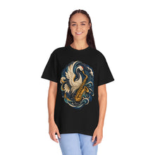 Paper Cut Monsoon Saxophone Crane T-Shirt Graphic