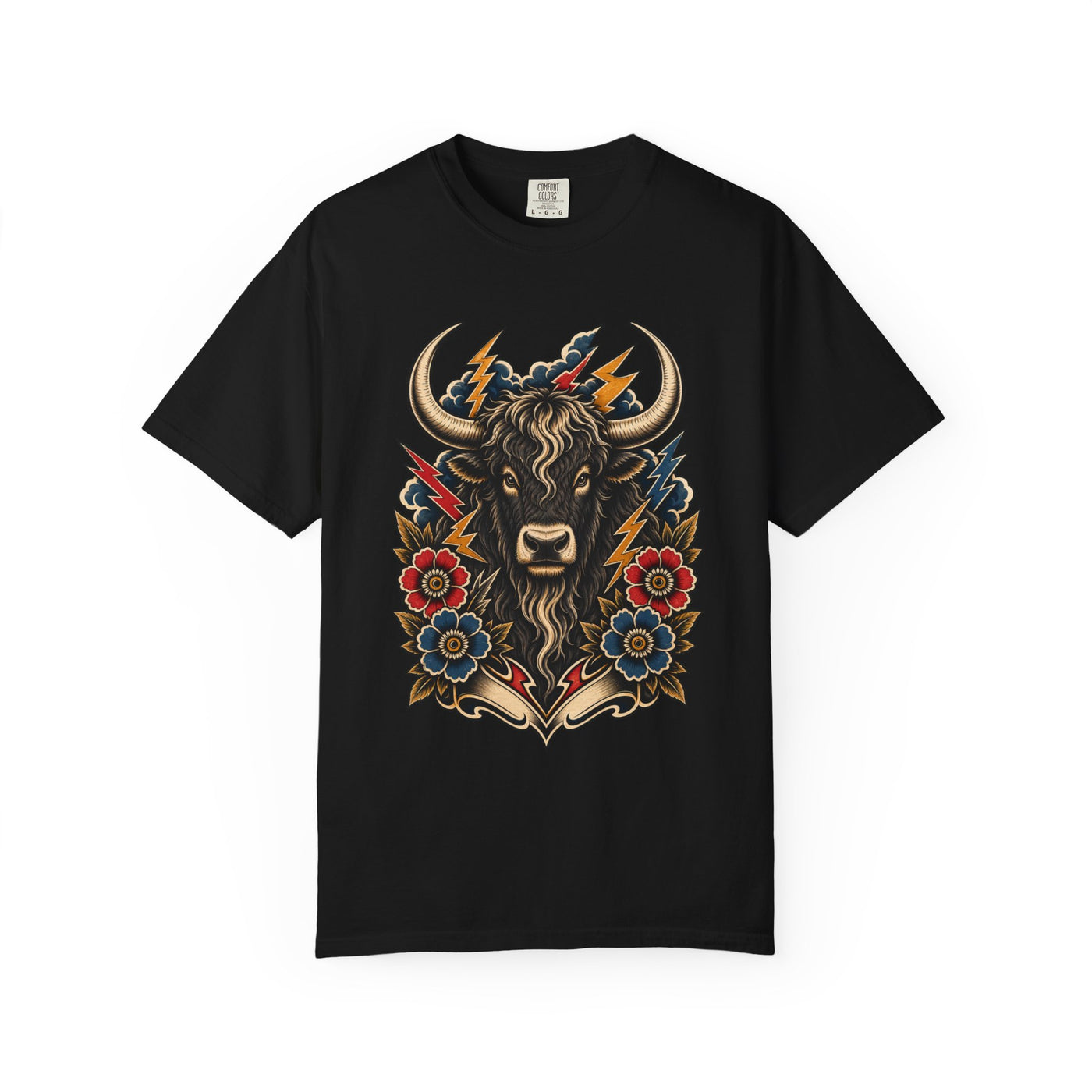 Tattoo Flash Thunder Yak Graphic Tee