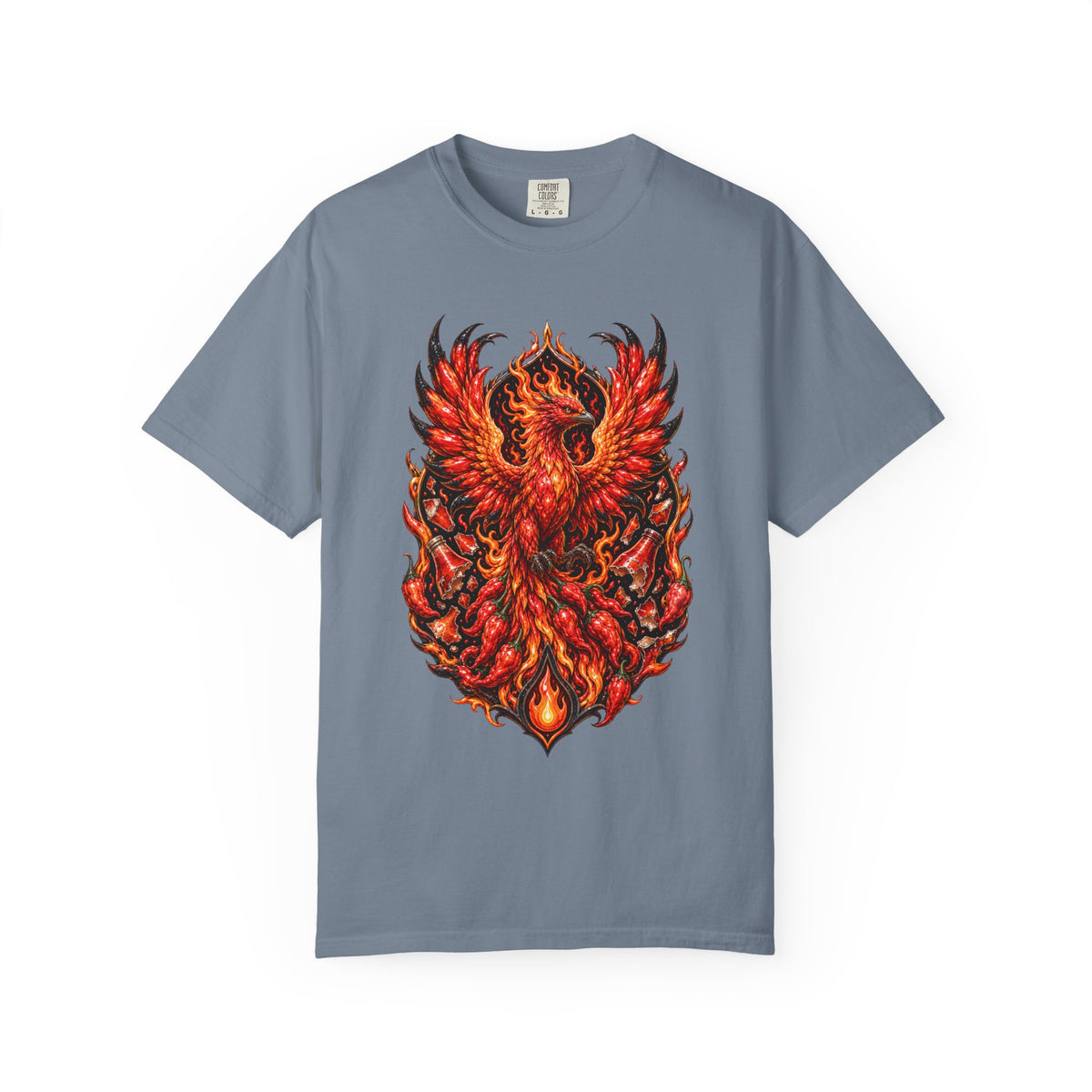 Ghost Pepper Phoenix Fire Crest T-Shirt Graphic