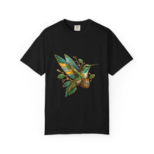 Solarpunk Hummingbird Courier Graphic Tee