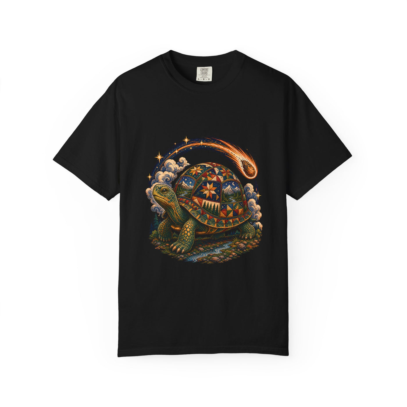 Quilted Meteor Turtle Graphic Tee