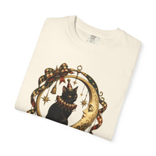 Vintage Circus Moon Cat T-Shirt Graphic