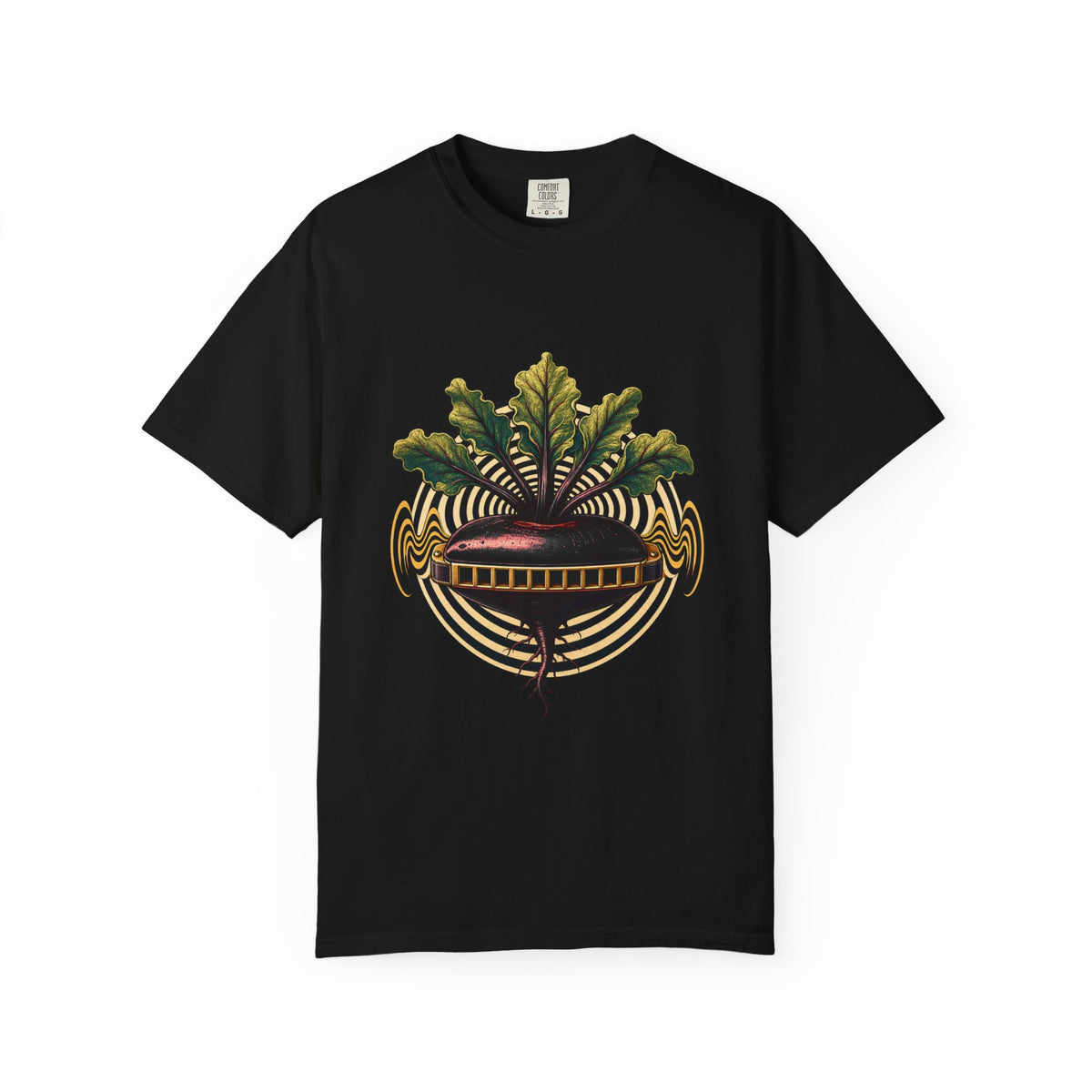 Op-Art Garden Harmonica Beetroot T-Shirt Graphic
