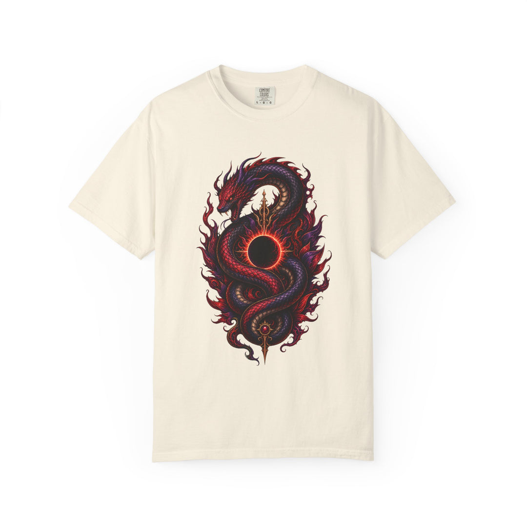 Red Purple Eclipse Serpent Graphic Tee