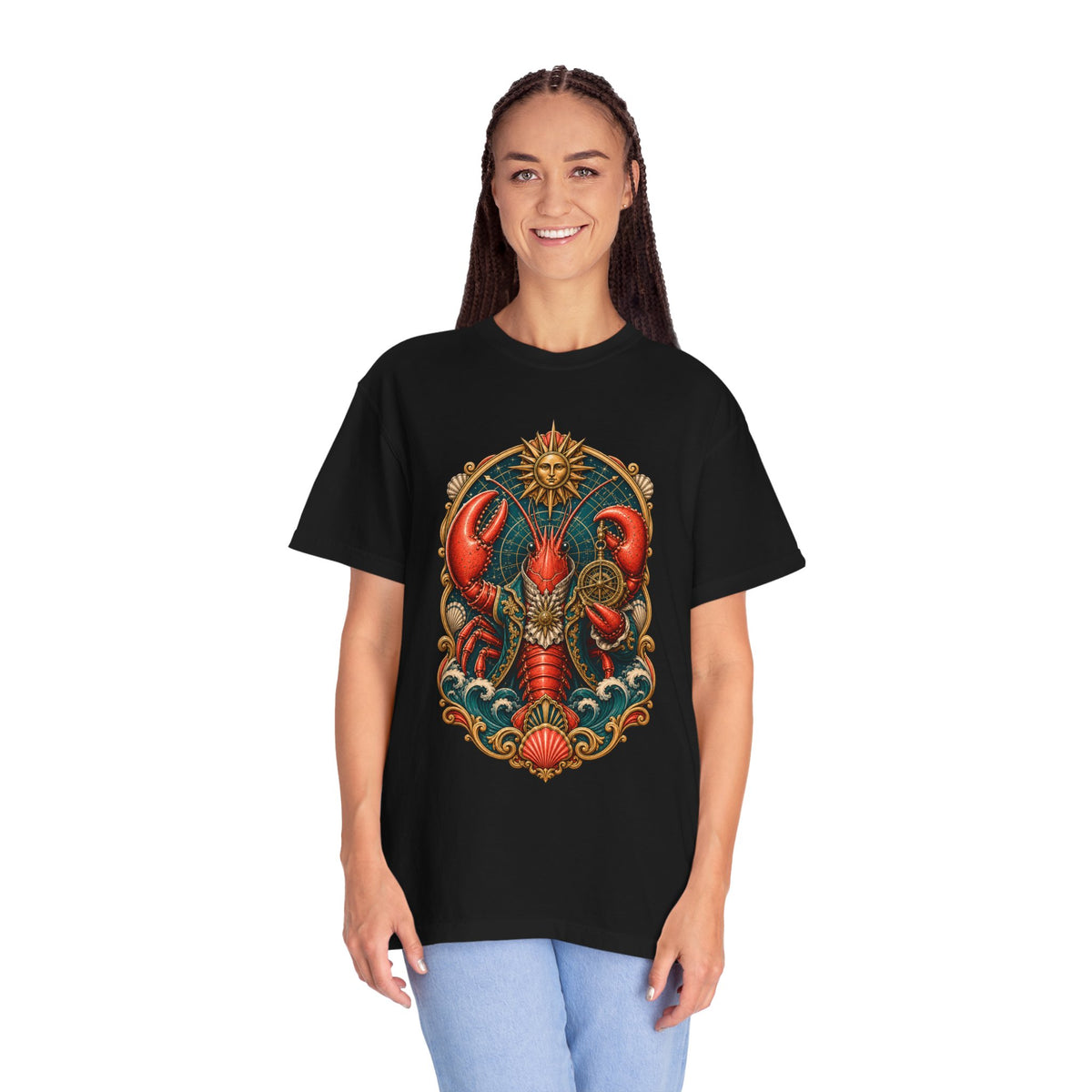 Baroque Solar Lobster Navigator T-Shirt Graphic