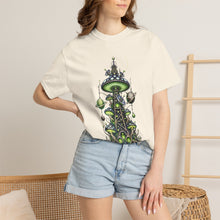Alien Mushroom Radio Tower T-Shirt Graphic