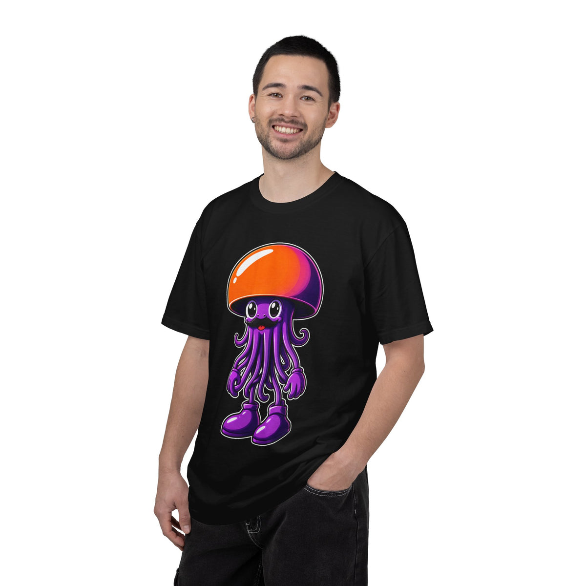 Cute Jellyfish Mascot T-Shirt Graphic